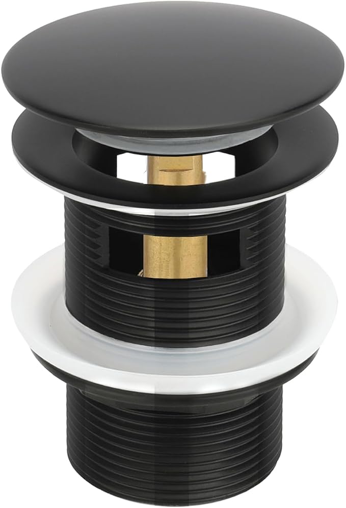 Tub Stopper Bathtub Drain, Brass Pop-up Freestanding Bathtub Drain Stopper by Ouditon
