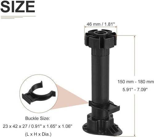150x46mm Adjustable Leveling Feet - Image 2