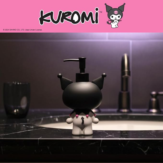 Sanrio Kuromi Soap/Lotion/Hand Sanitizer Resin Pump Dispenser, 13 Ounces - Image 4