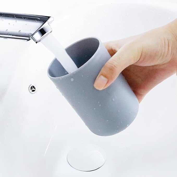 Bathroom Tumblers 2Pcs, Mouthwash Cup, Toothbrush Holders, Drink Mug, Pen Holder - Image 5