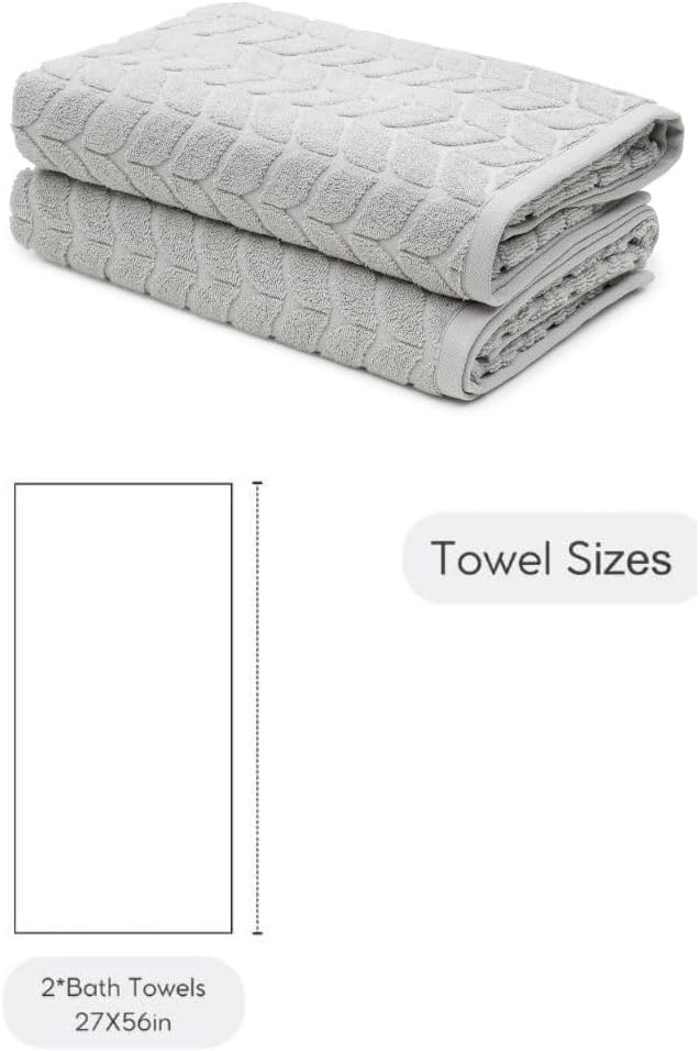 BAGNO MILANO Turkish Cotton Ultra-Soft Plush Absorbent Quick Dry Bathroom Towel - Image 9