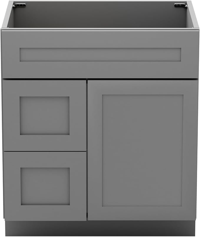 KitchenMan 30 Inch Bathroom Vanity Without Sink and Top Unassembled Bathroom - Image 8