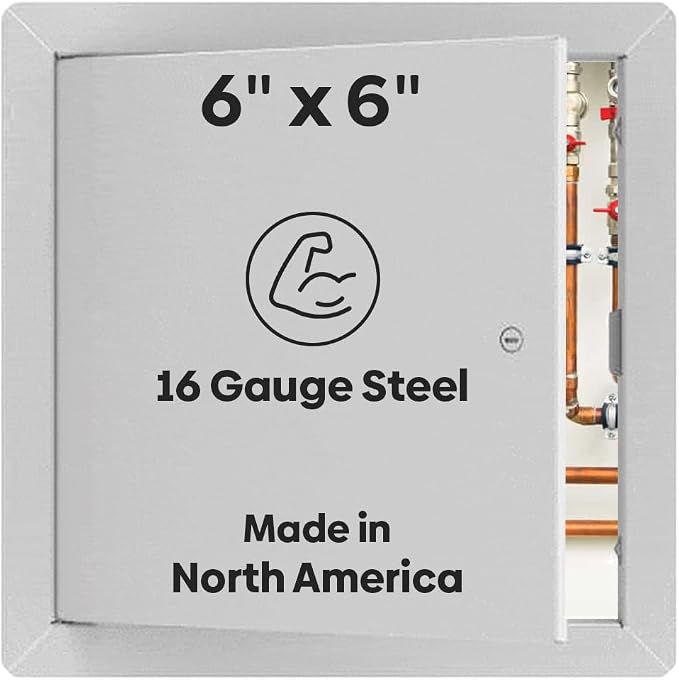 Best 6" x 6" Universal Access Panel – Flush Steel Door by BestAccessDoors