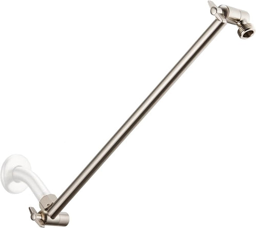 15 Inch Extra Long Adjustable Shower Head Extension Arm by SINGINGRAIN