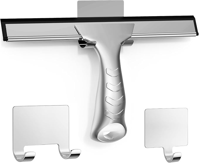 All-Purpose Stainless Steel Shower Squeegee by OVSGTTZ