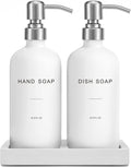 White Soap Dispenser for Kitchen Sink, Dish and Hand Soap Dispenser by PrusWaso