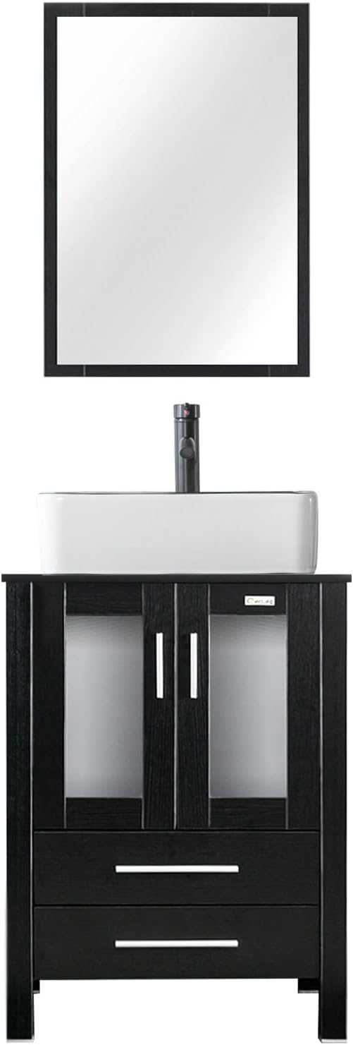 eclife 24" Modern Bathroom Vanity Sink Combo Freestanding Cabinet by eclife