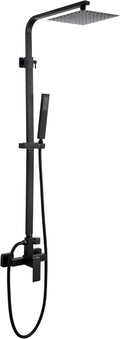Outdoor Shower Kit, Solid Metal Tangular Outdoor Shower Faucet Fixtures by LEXAWOOD