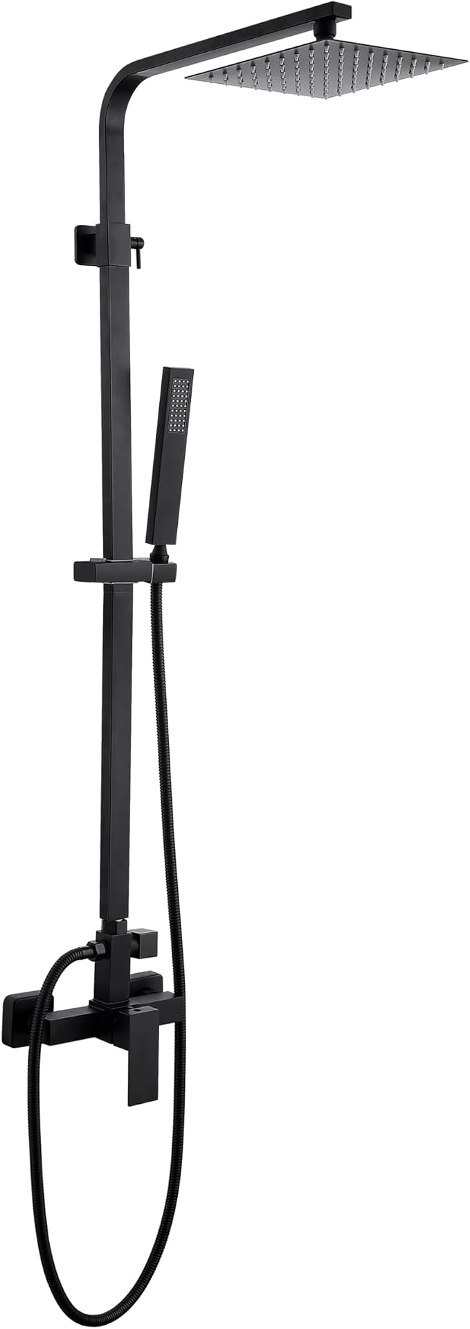 Outdoor Shower Kit, Solid Metal Tangular Outdoor Shower Faucet Fixtures by LEXAWOOD