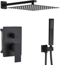 Rainfall Shower System Matte Black Shower Faucet Set by ANNAZOMBATHROOM