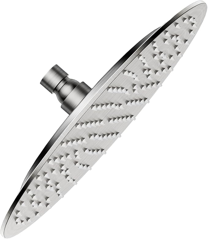 VBFF-Shower Head, rain shower head, 8 inch- Round Shower Head, 1.8 GPM Flow Rate by VBFF