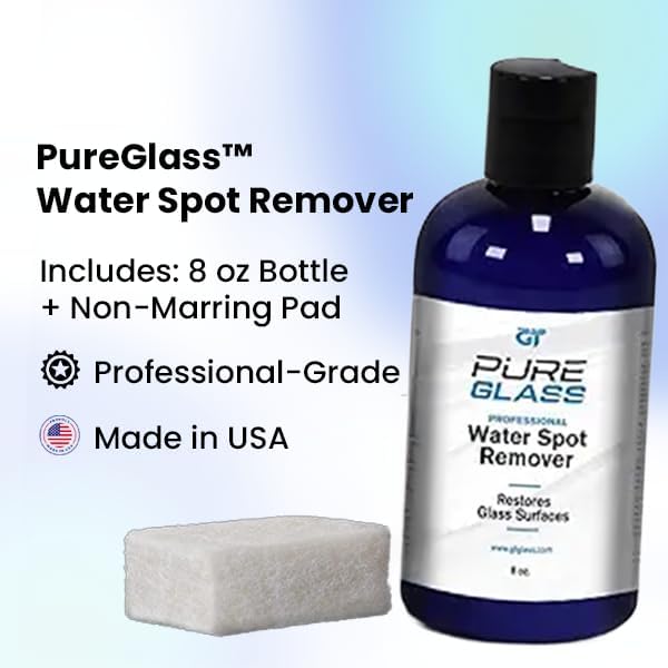 PureGlass Water Spot Remover, Professional-Grade Glass Cleaner - Image 2