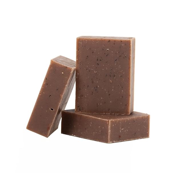 3 Pk Vanilla Oatmeal Organic Soap Bars, Handmade in USA, Natural & Cruelty Free by Leafen