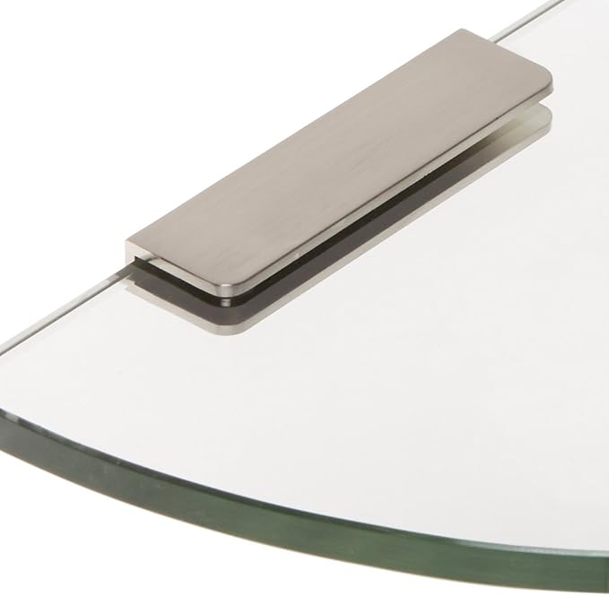 Spancraft Glass 4REC6QR-BR Quarter Round Glass Shower Shelf - Image 2