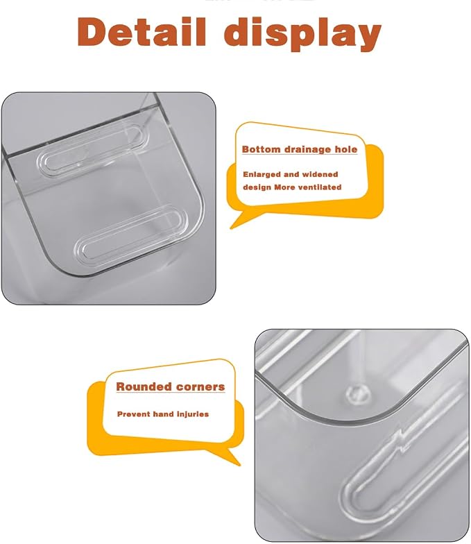 Adhesive Wall Mount Organizer Box, Acrylic Shelves - Image 4