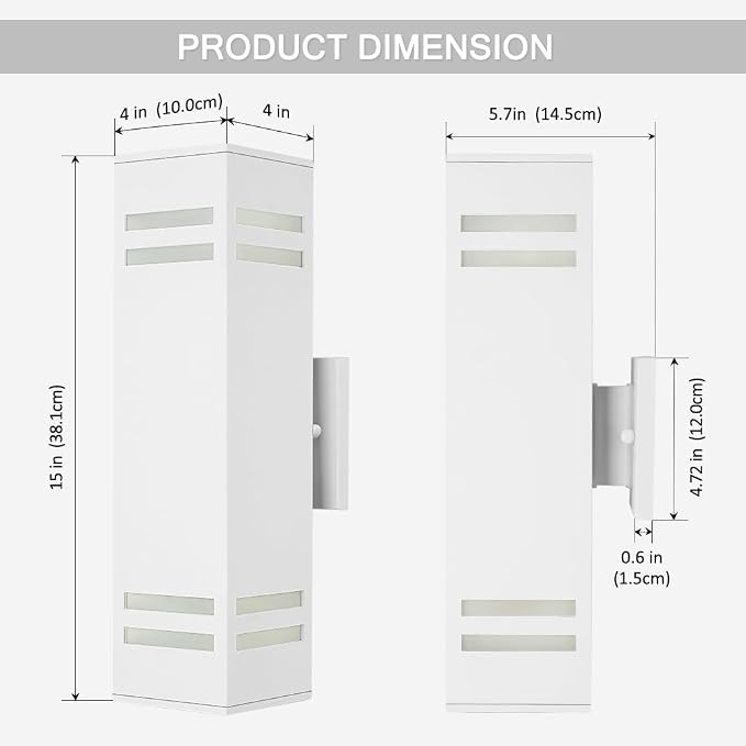 Cerdeco Aluminum Modern Outdoor Wall Light - Image 5