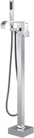 Freestanding Bathtub Faucet Tub Filler Faucets Chrome Floor Mount Brass Single by ArtiquaSanitaryWare