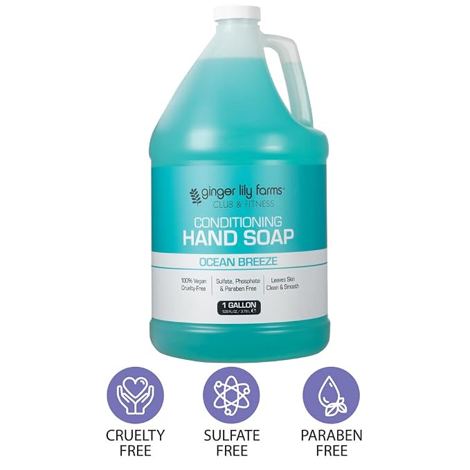 Ginger Lily Farms Club & Fitness Conditioning Liquid Hand Soap Refill, 100% - Image 4
