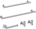 Bathroom Hardware Accessories Set Brushed Nickel Towel Bar Sets Include Double by LairuierBathroomHardwareSet