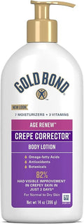 Gold Bond Age Renew Crepe Corrector Body & Face Lotion, Replenishing & by GoldBond