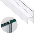 Shower Glass Door Seal Strip, 120 Inch Silicone Soft Shower Door Sweep to Stop by Zengest