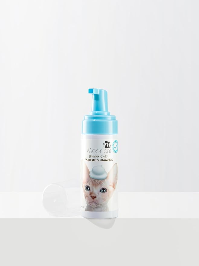 Mooncat Sphynx Cat Waterless Shampoo, Vet Approved No-Rinse Foam - Image 2