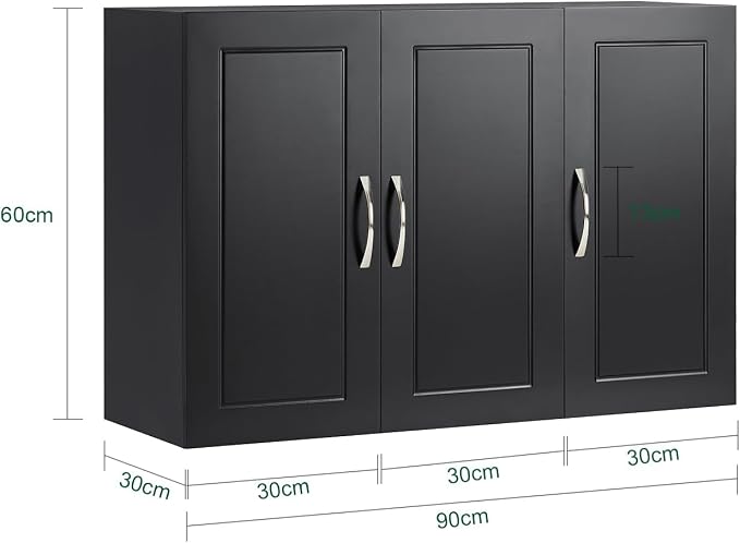 SoBuy Wall Cabinet Laundry Room, Medicine Cabinet - Image 3