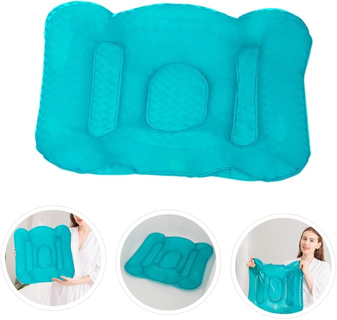 1pc Inflatable Bathtub Seat Cushion Suction Cup Water Injection Inflation - Image 3