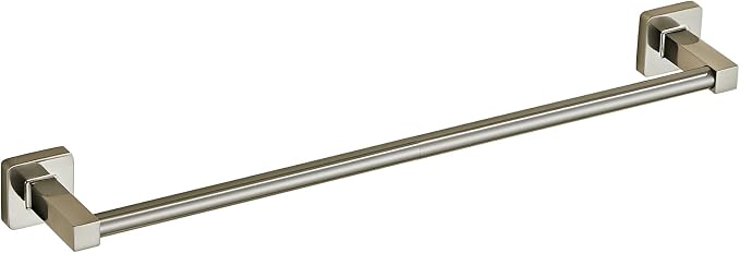 Bathroom Wall Mounted Towel Rack, 18 Inch Brushed Nickel Towel Bar by KUUBTH