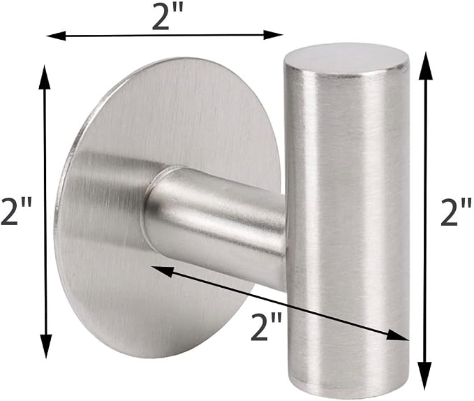 TocTen Bath Towel Hook, Strong Self Adhesive Robe Hook, SUS 304 Stainless Steel - Image 6