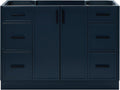 ARIEL Kelly 48 inch Bathroom Vanity Without Sink in Midnight Blue, Bathroom by Ariel