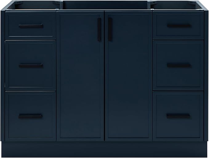 ARIEL Kelly 48 inch Bathroom Vanity Without Sink in Midnight Blue, Bathroom by Ariel