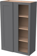Solid Hardwood Wall Blind Corner Cabinets, Adjustable Shelves, Soft-Close Doors by HCIOANHomecabinetseries