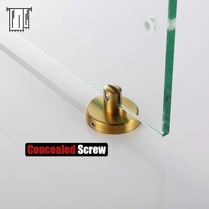 JQK Bathroom Glass Shelf, Shelf - Image 8