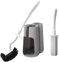 Toilet Brush & Pumice Stone Brush Combo, 2-in-1 Toilet Bowl Brush and Dual-Slot by Unknown