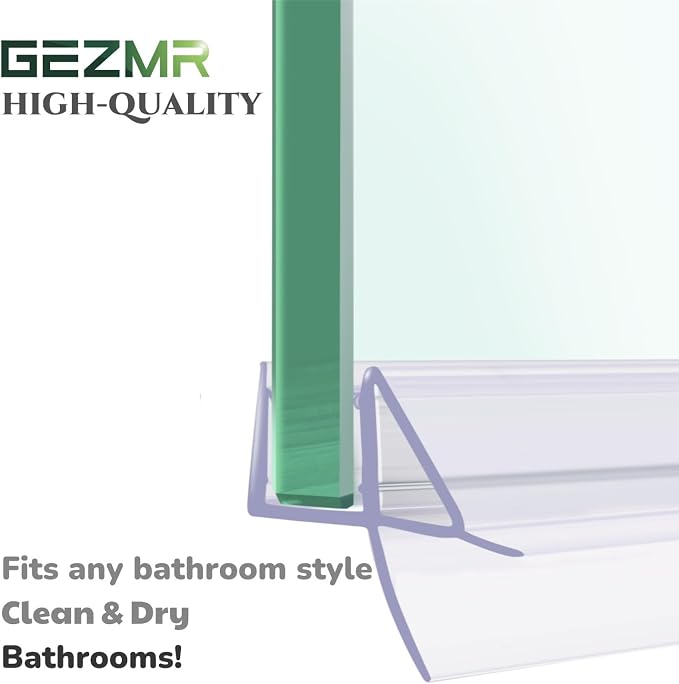 2-Pack Shower Door Bottom Seal Glass Shower Door Seal Strip - Image 3