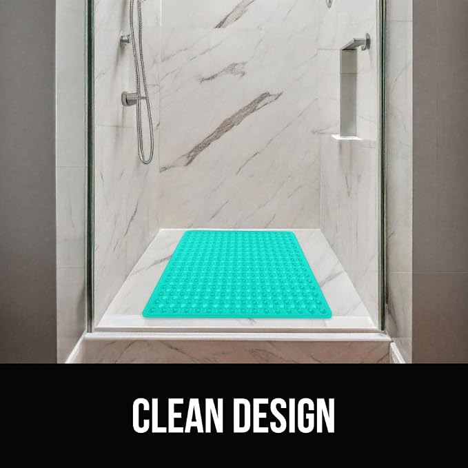 GORILLA GRIP Patented Square Shower Stall Mat, Small Bathtub Floor Mats - Image 8