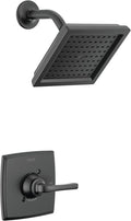 Delta Geist 14 Series Shower Faucet Set, Matte Black Shower Head and Handle Set by DeltaFaucet