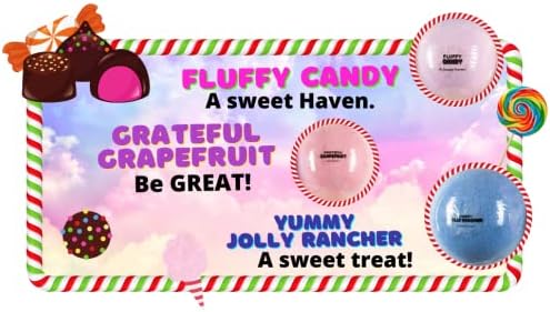 Sweet Escape Candy Fruity Juicy Sweet Treat Bomb Bath Fizzers Bath Bomb Gift Set - Image 6