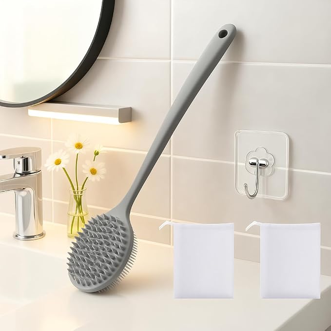 Silicone Body Scrubber for Shower Men Women – Dual-Sided Exfoliating & Massage - Image 3