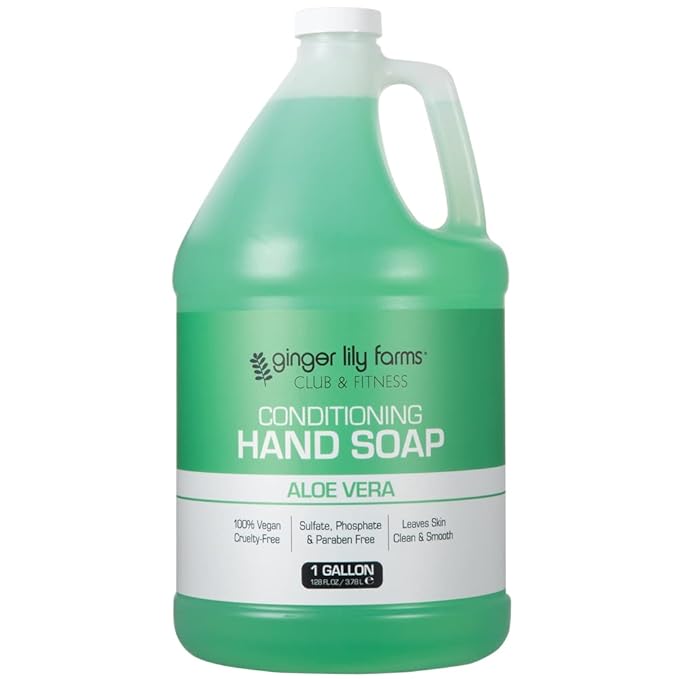 Ginger Lily Farms Club & Fitness Conditioning Liquid Hand Soap Refill, 100% by GingerLilyFarms