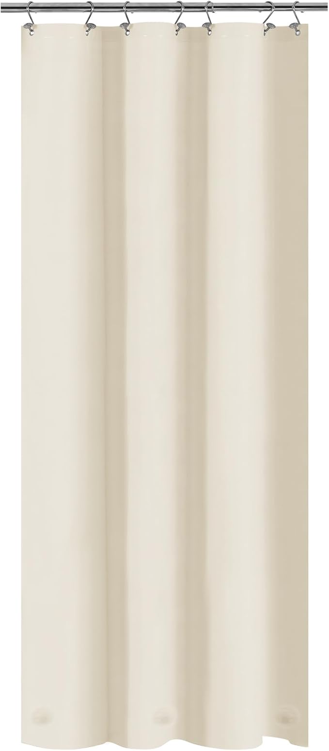 Barossa Design Beige Stall Shower Curtain Liner 36" W x 72" H - Image 7