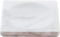 White Soap Dish Tray Marble Soap Holder Trinket Plate by CAAS