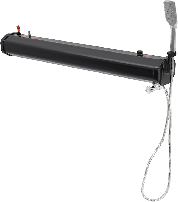 Portable Water Tank with Camping Shower, Pressurized Outdoor Shower System by Unknown