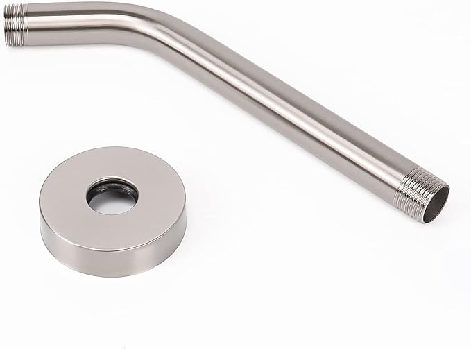 HarJue Shower Arm with Flange and Teflon Tape, Wall Mounted Shower Pipe 304 - Image 7