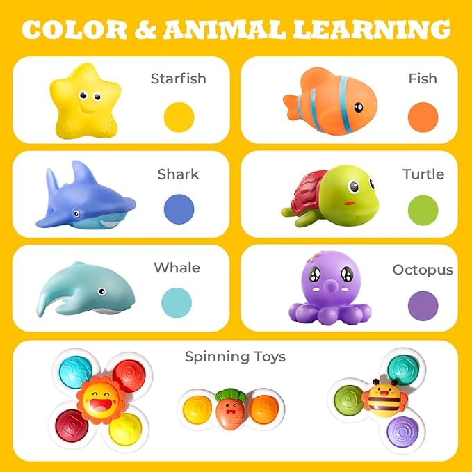 Hely Cancy Infant Bath Toys for 18 Months - Image 7