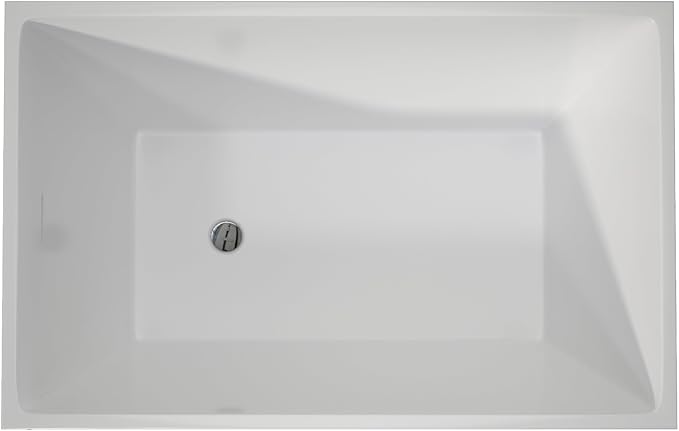 43" Acrylic Freestanding Bathtubs, Stand Alone Tub, Japanese Soaking Tub - Image 9