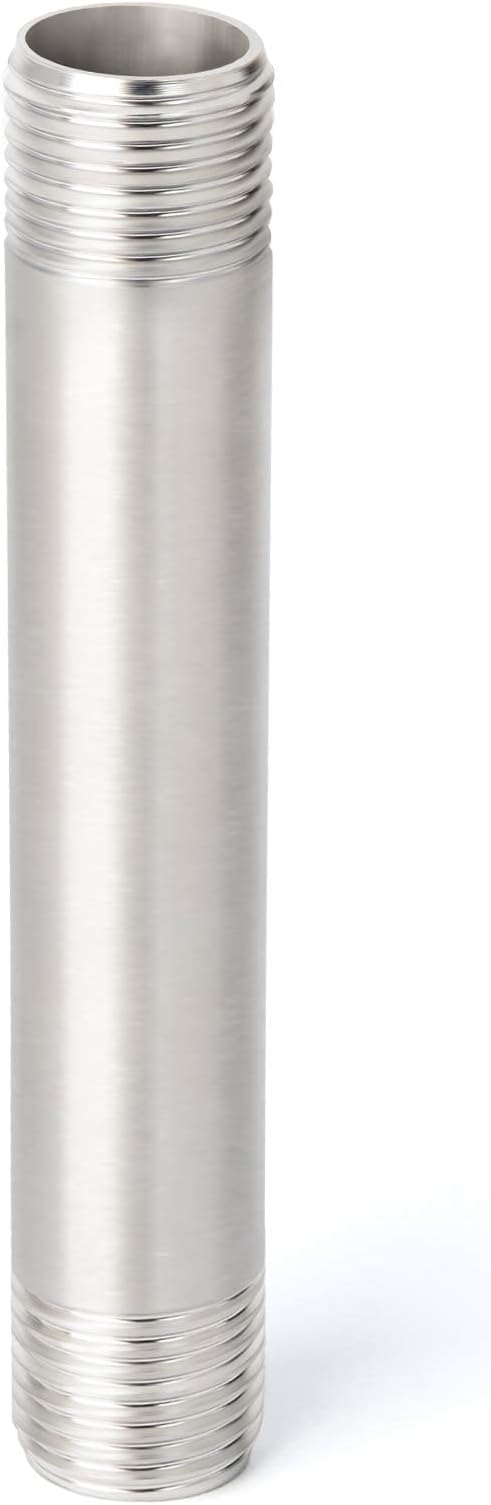 TAISHER 2Pcs Stainless Steel Pipe Fittings, 1/2" NPT x 1/2" NPT Male Threaded - Image 2