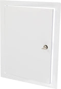 10" x 16" Lockable White Metal Access Panel by Unknown