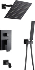 POP SANITARYWARE Matte Black Shower Faucet Set by POPSANITARYWARE